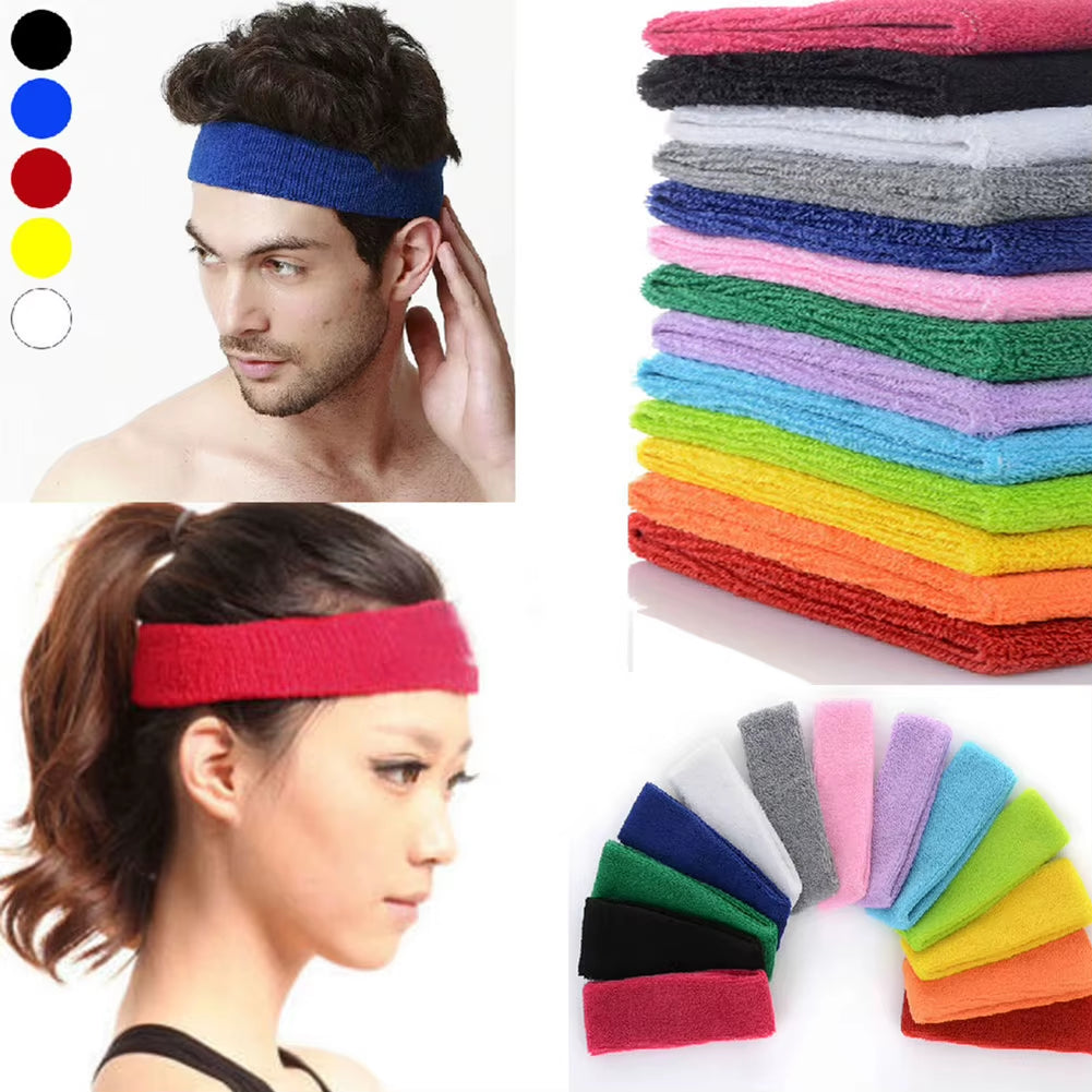 1Pc Women/Men Headband Sports Yoga Fitness Stretch Sweat Sweatband Hair Band Elasticity Headband Headwear Sports Safety