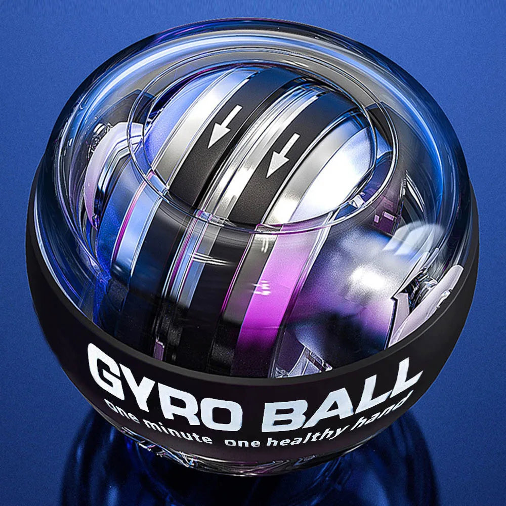 Gyro Handgelenktrainer mit blau leuchtendem LED-Rotor