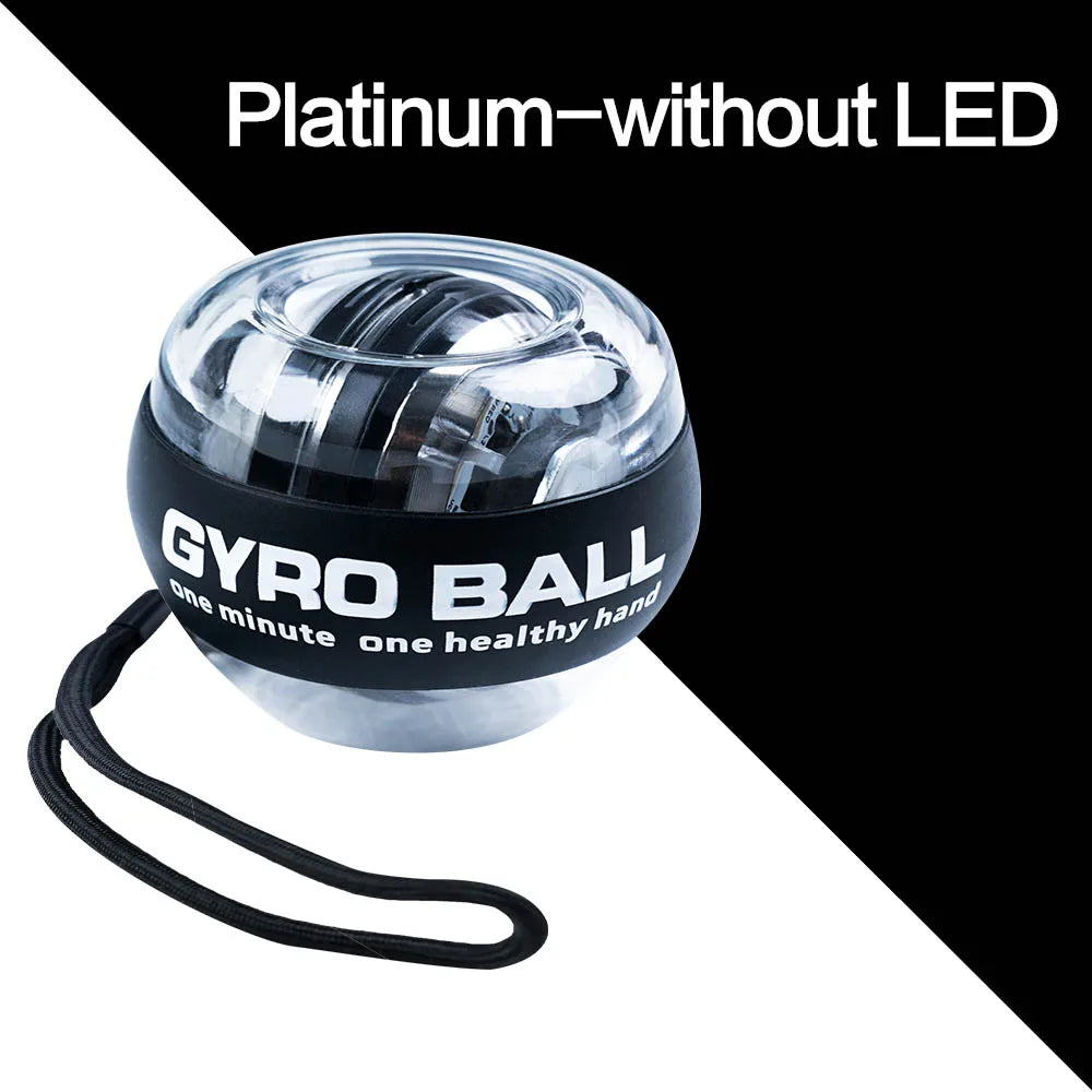 Gyro Handgelenktrainer in Platin ohne LED mit Handschlaufe
