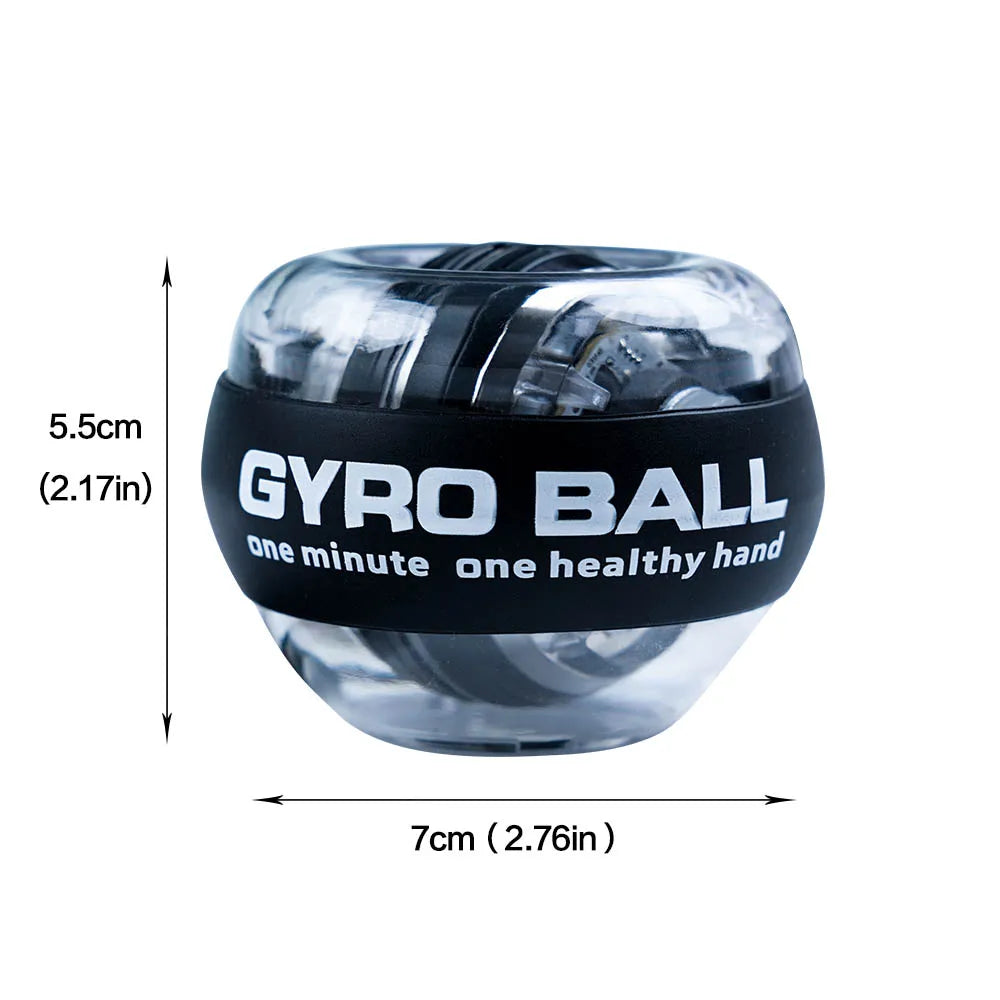 Abmessungen des Gyro Handgelenktrainers: 7 cm breit, 5,5 cm hoch
