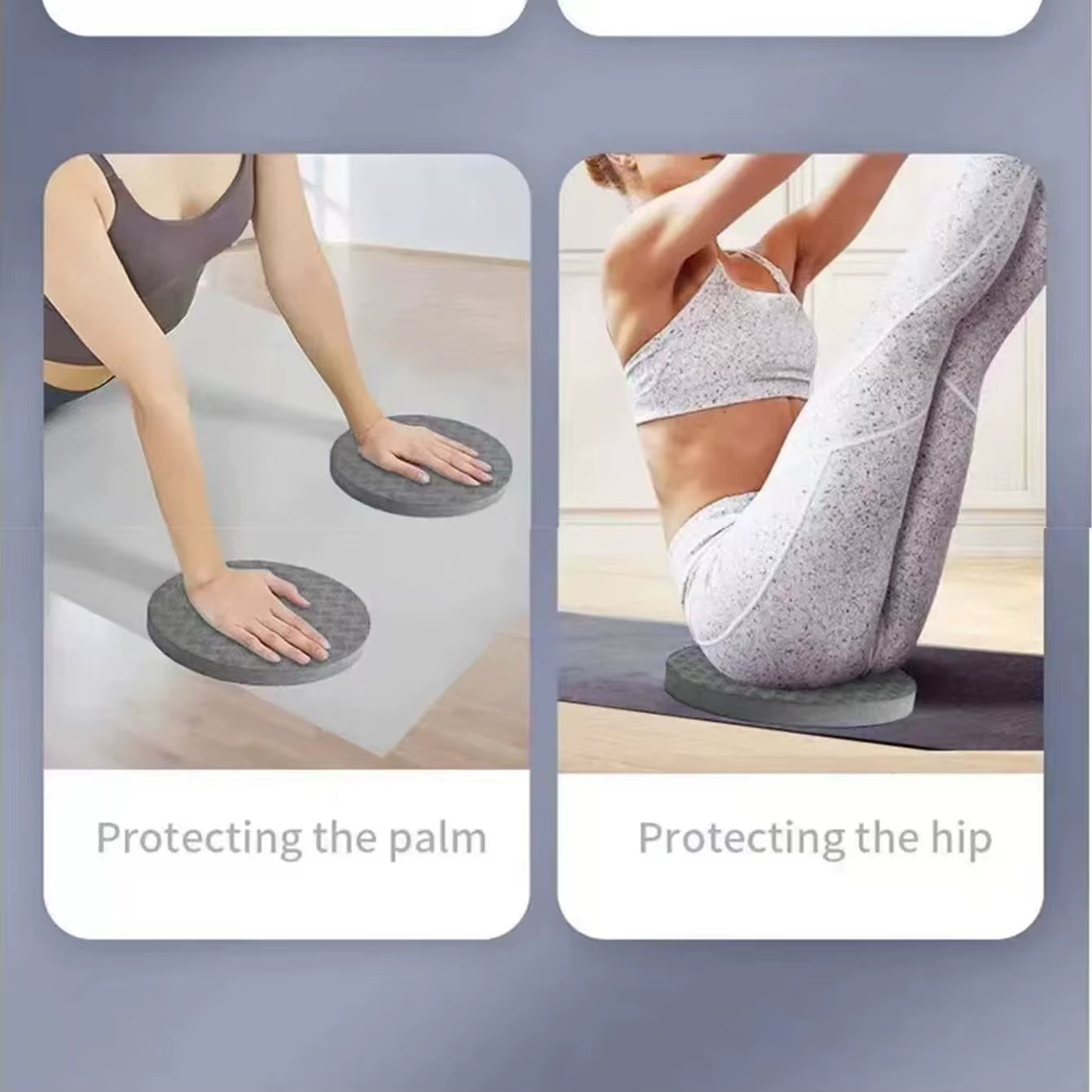Yoga Knee Pads 2 Pack, Yoga Knee Cushion Thick Exercise Pads for Knees Elbows Wrist Hands Head Foam Pilates Kneeling Pad