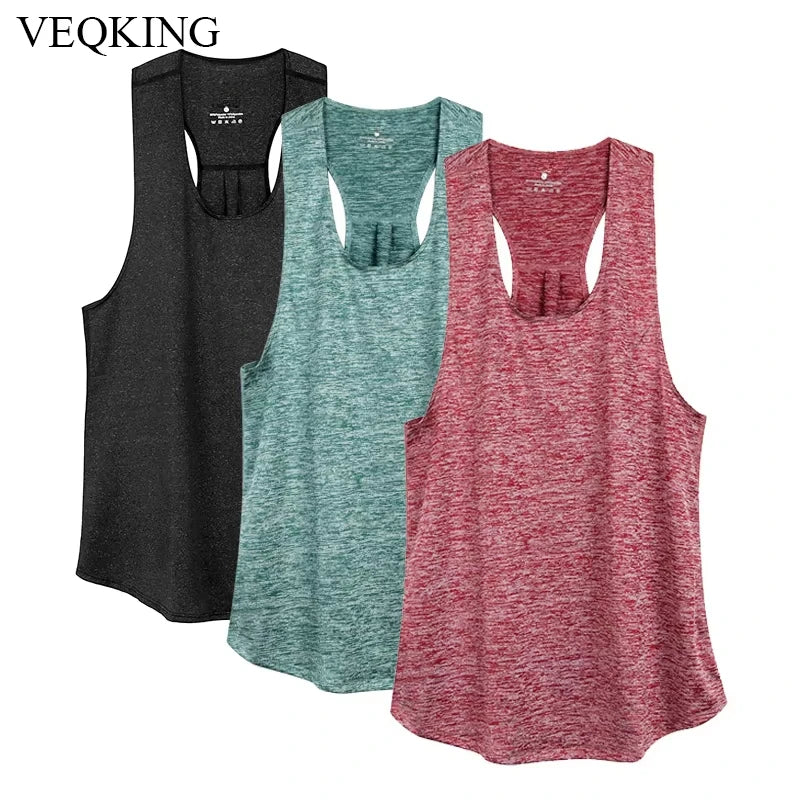 Sleeveless Racerback Workout Tank Tops for Women,Running Training Yoga Shirts,Fitness Sport Yoga Vest, Gym Sport Shirts